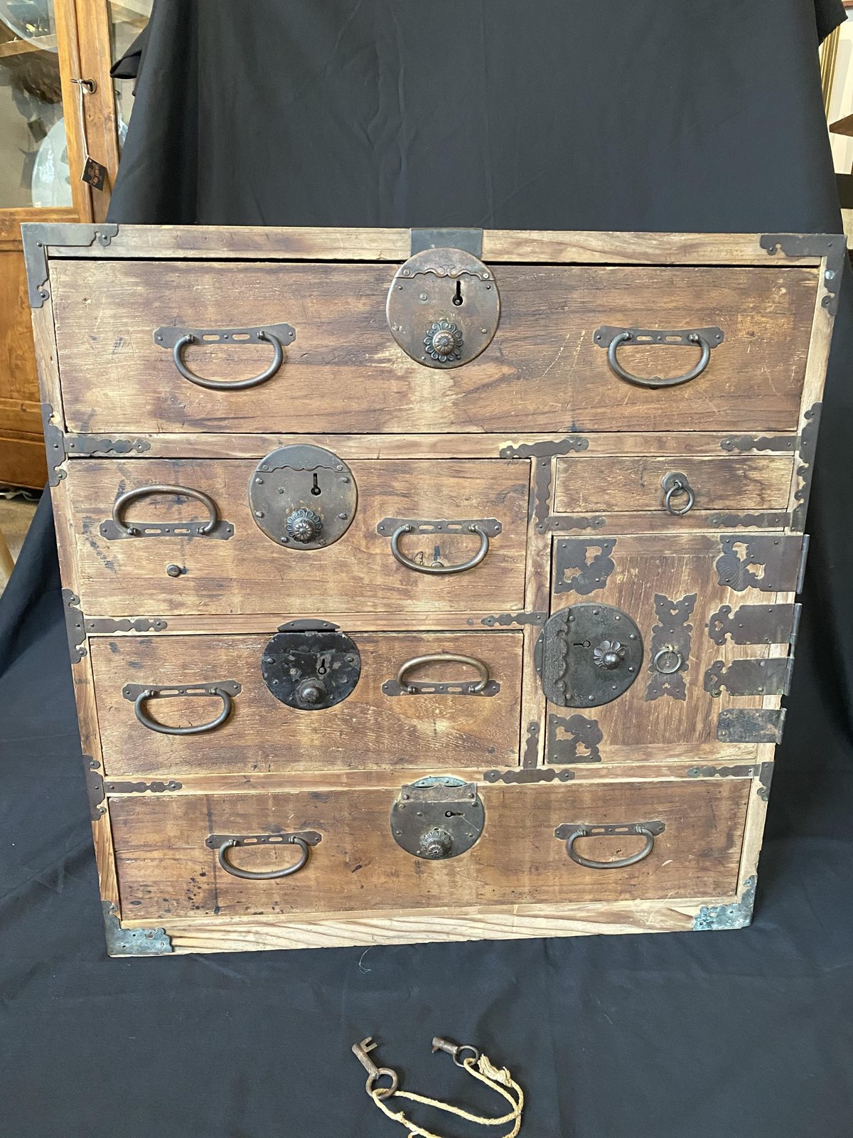 Antique Japanese Tansu Chest Orakei Objet Antiques, Art, Furniture