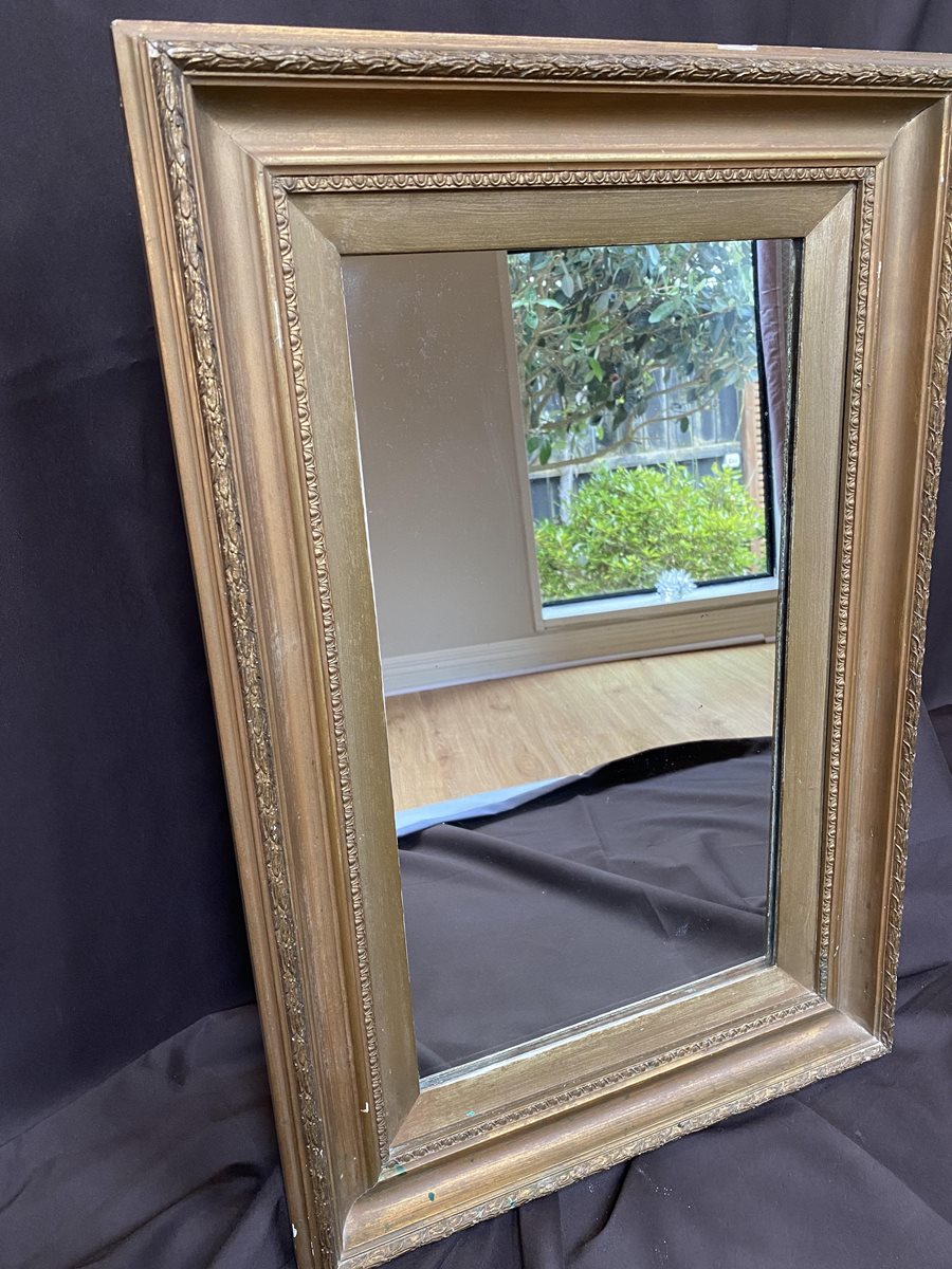 Old Gilt Framed Wall Mirror