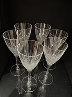 Set of 6 Stuart Crystal Red Wine Glasses