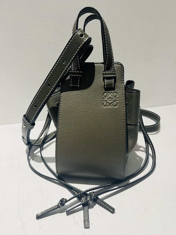 Loewe Mini Hammock Drawstring Leather Bag