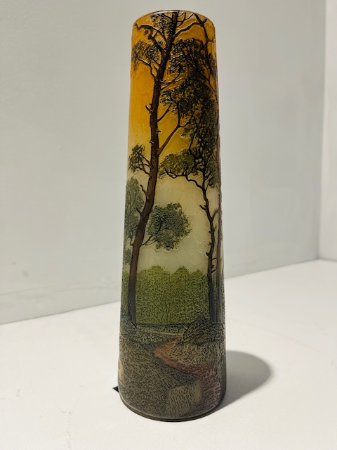 Signed Antique Legras Cameo Glass Vase