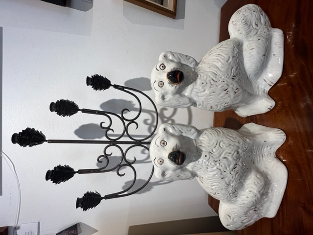 Pair of Large Staffordshire Dogs