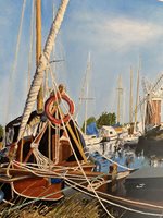Oil of the Windpump at Horsey, Norfolk by Anthony Norrington