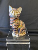 Royal Crown Derby Seated Porcelain Cat