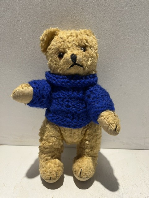 Vintage Mohair Teddy in cobalt jumper