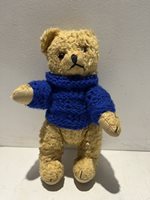 Vintage Mohair Teddy in cobalt jumper