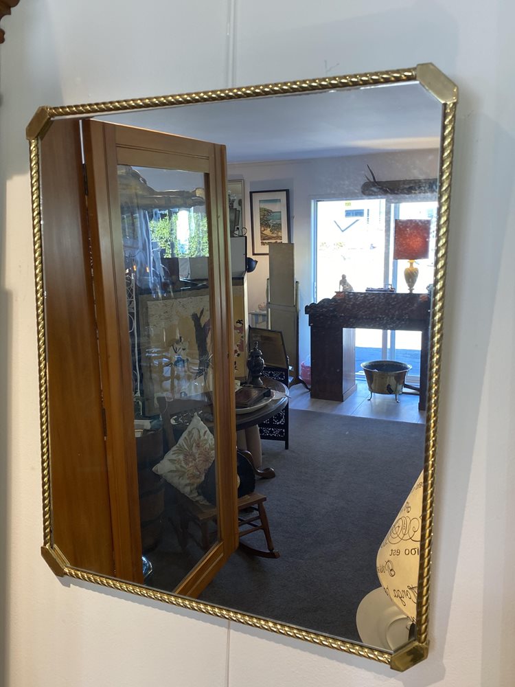 Brass Framed Mirror