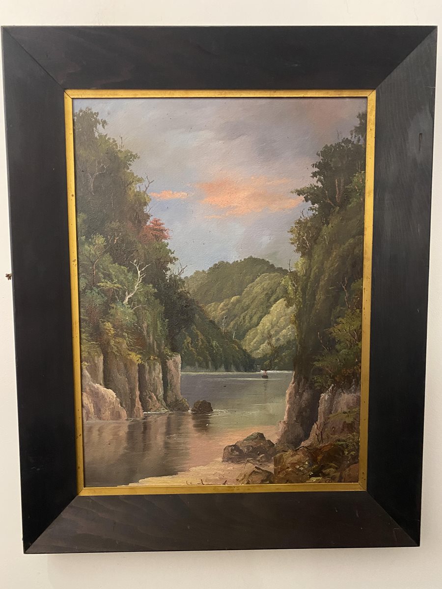 Colonial oil of the Wanganui River by G.E Pruden