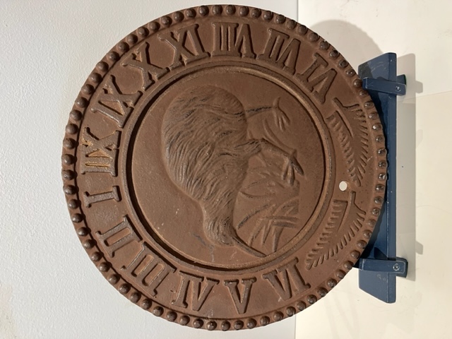 Old Bronze Kiwi Plaque