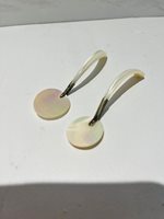 Pair of Mother of Pearl & Silver Caviar Spoons