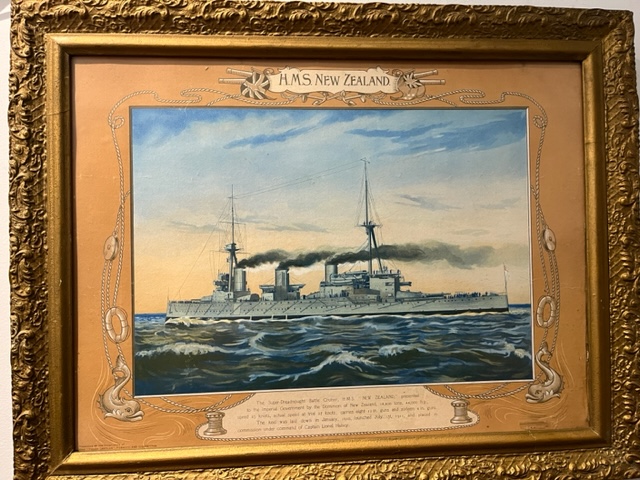 Framed Print of HMS New Zealand