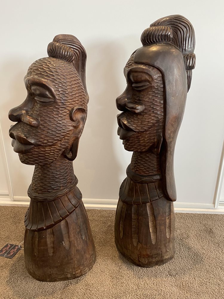 Carved Wooden Tribal Figures