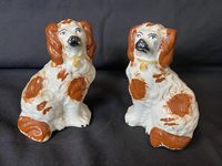 Two small Staffordshire Dogs