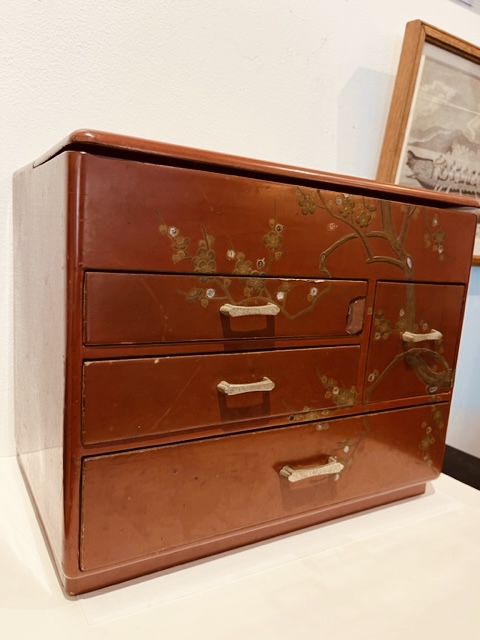 Vintage Japanese Hari-Bako Box with drawers