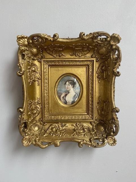 Early 19th century portrait in gilt frame