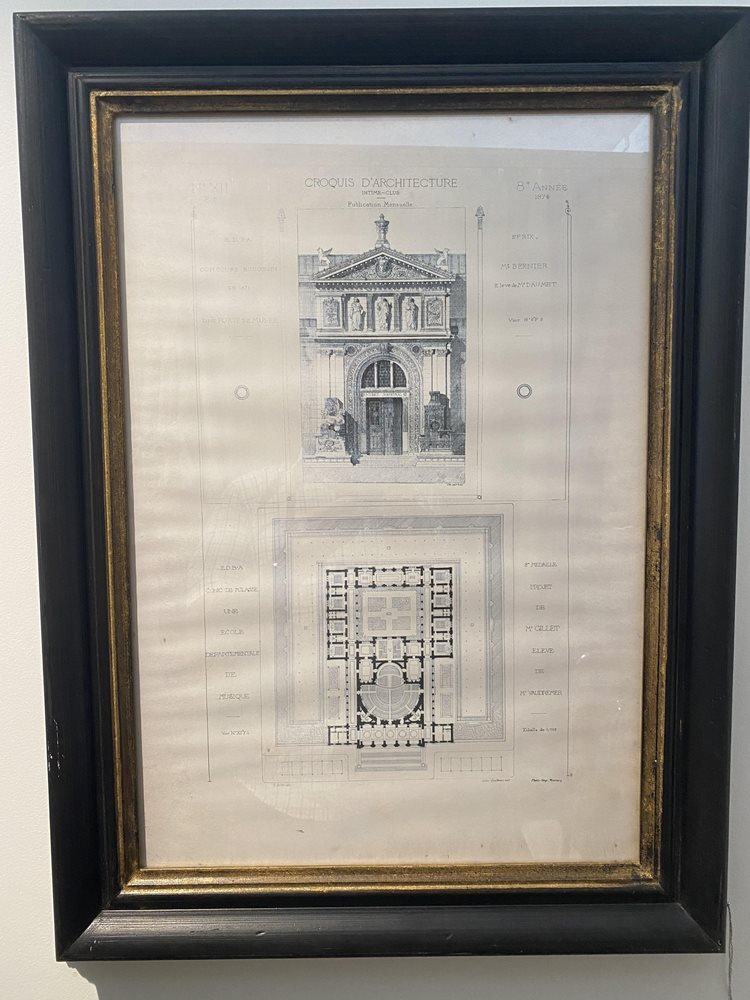 French Architectural Print