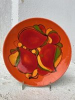 Poole Pottery Delphis Orange Abstract Dish