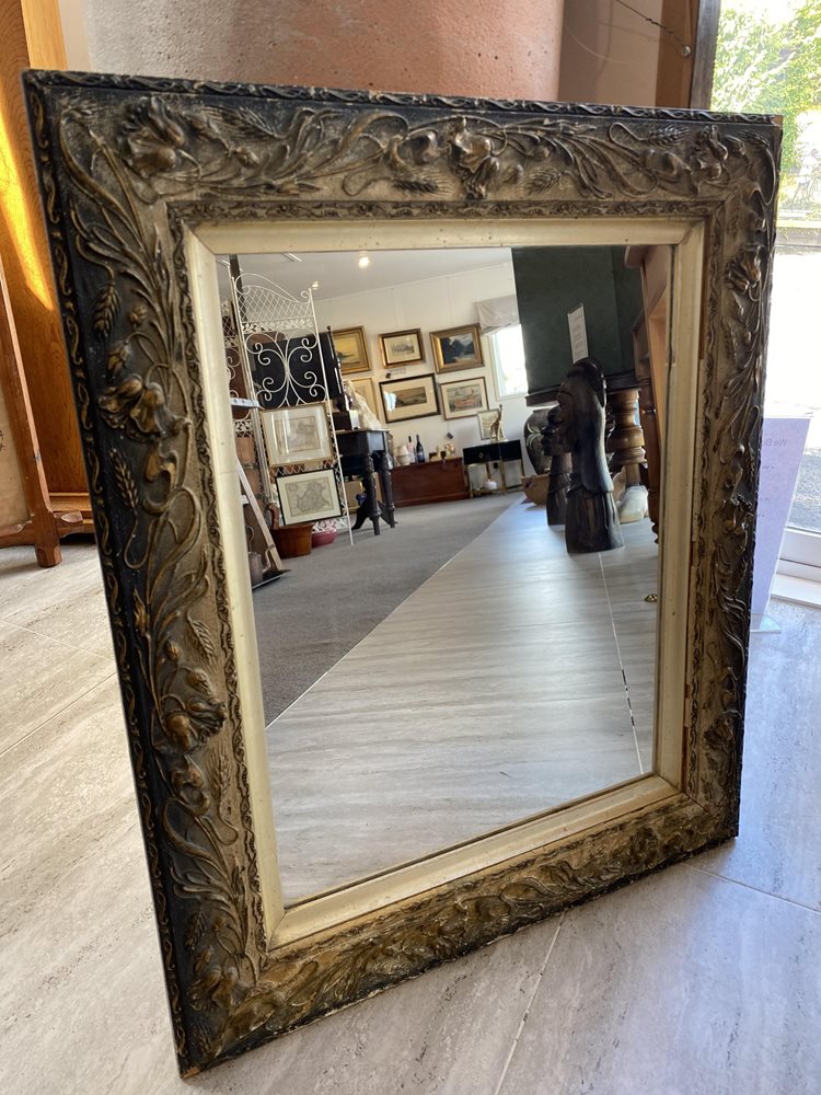 Edwardian framed wall mirror