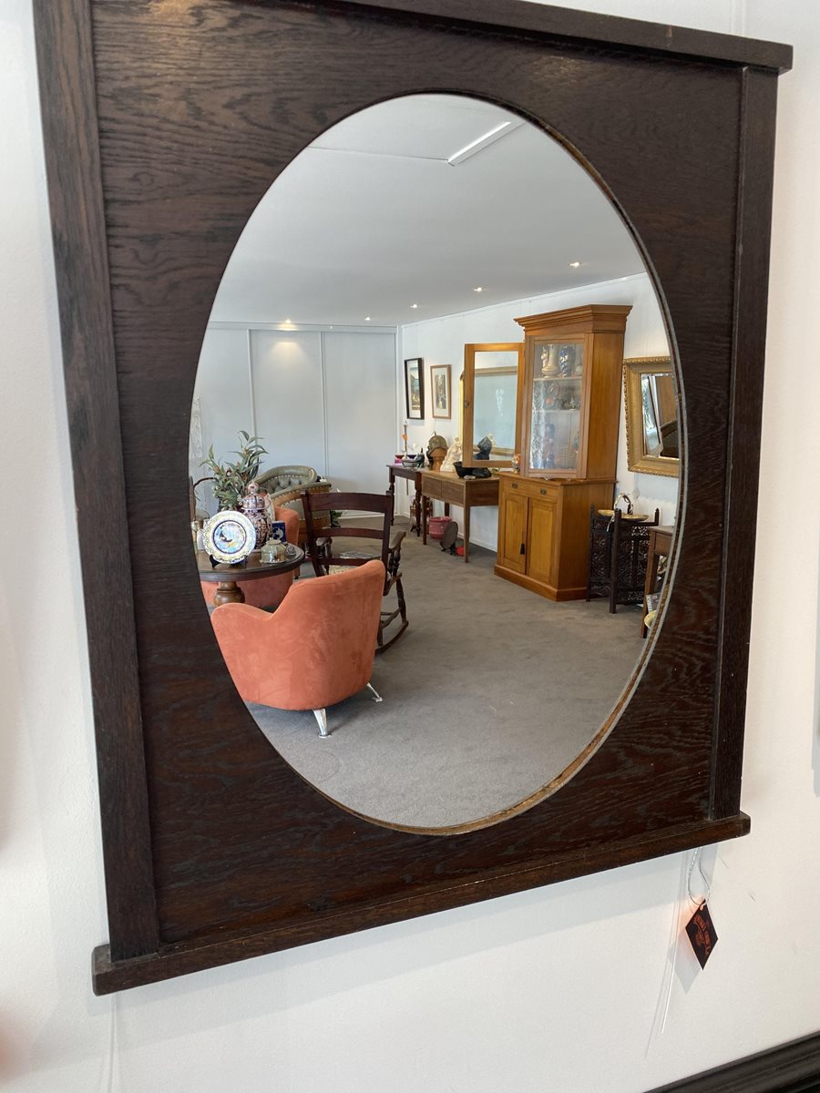 Oak Deco Mirror