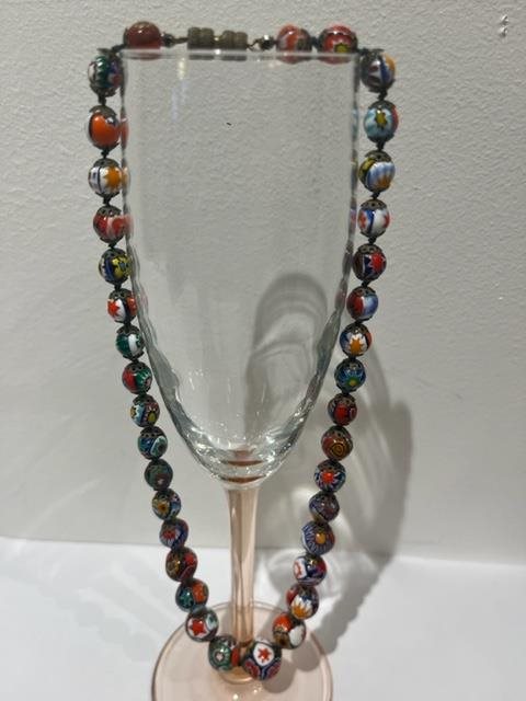 Murano Multi-coloured Glass Bead Necklace