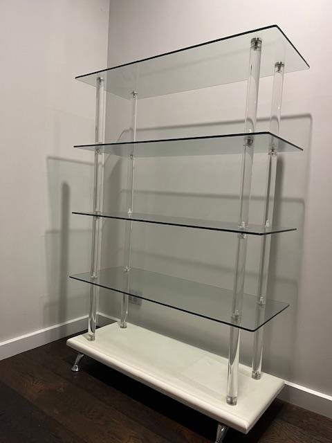Modern Glass Display Shelving Unit