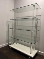 Modern Glass Display Shelving Unit