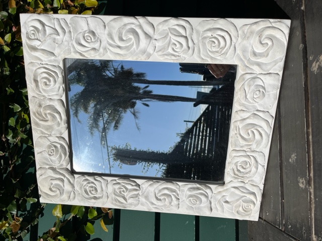Decorative White Mirror