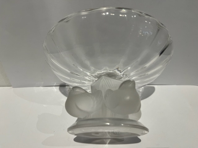 Lalique Glass Bowl with birds