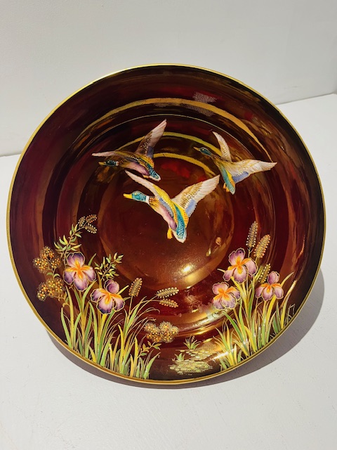Carlton Ware Royale Rouge Mallard Bowl
