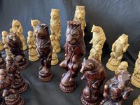 Large Resin Animal Chess Pieces