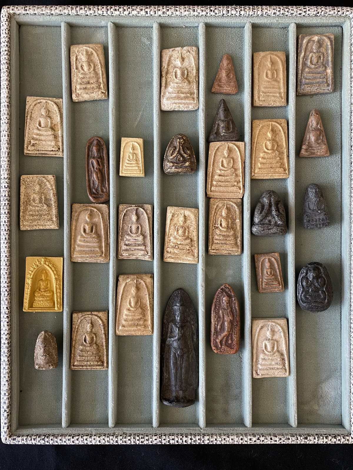 Vintage Carved Buddha Good Luck Charms Orakei Objet Antiques, Art