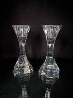 Pair of Villeroy & Boch Crystal candlestick holders