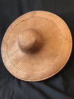 Old Rattan Coolie Hat