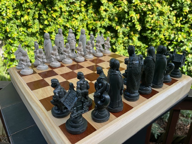 New Zealand Chess Set with Maori Pieces