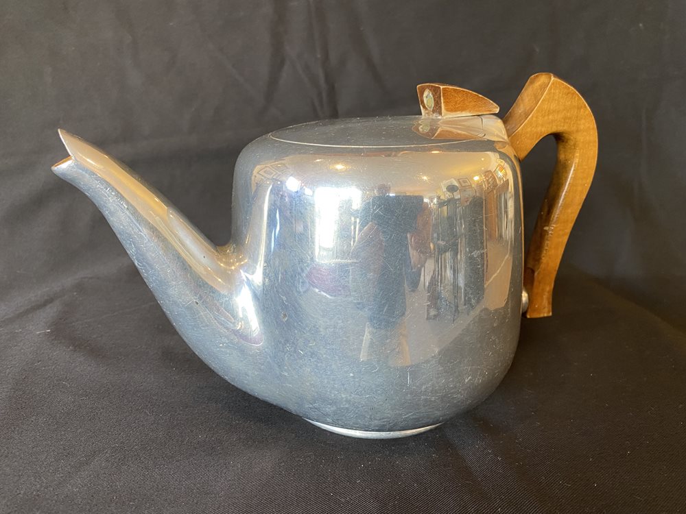 Picquot Ware Deco Alloy Teapot