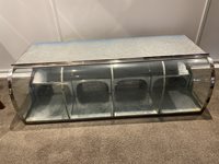 Vintage Shop Glass, Tin & Chrome Lolly Cabinet