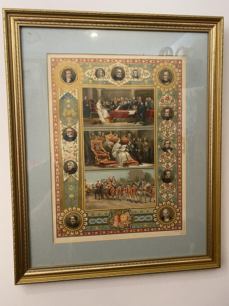 Original Poster of Queen Victoria and her Prime Ministers.