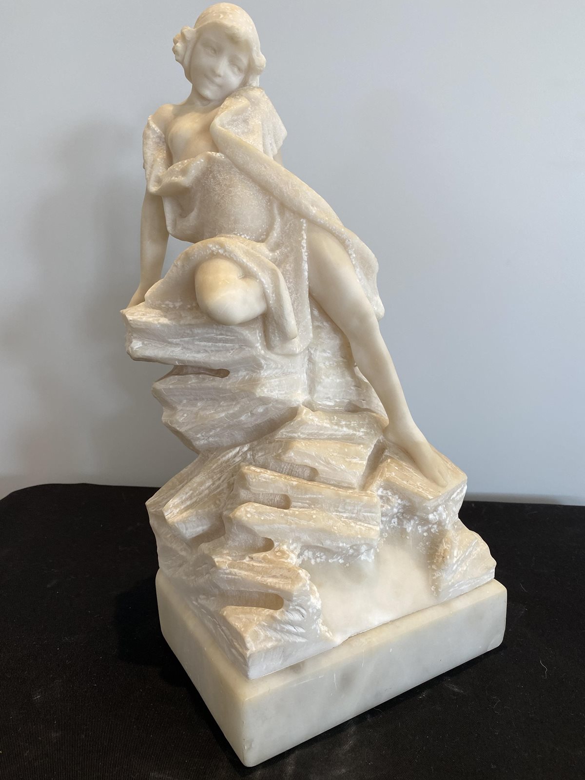 Alabaster Sculpture Orakei Objet Antiques, Art, Furniture and